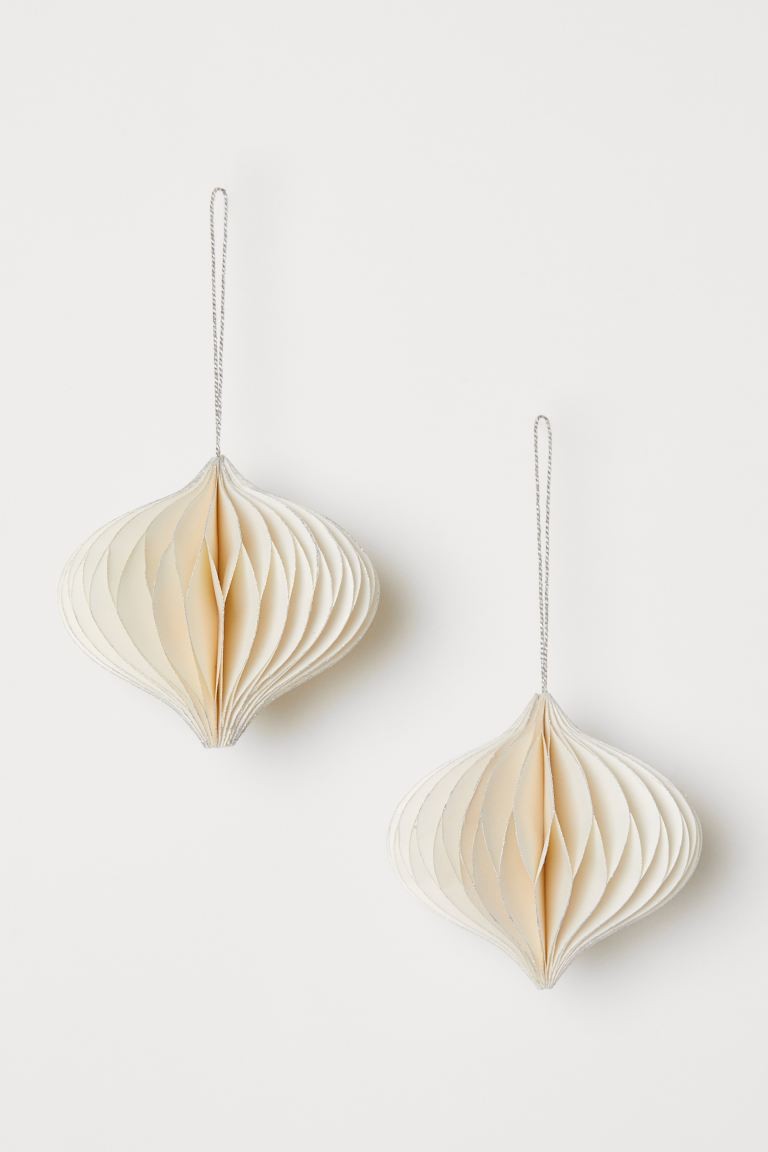 2-pack Christmas Ornaments | H&M (US + CA)