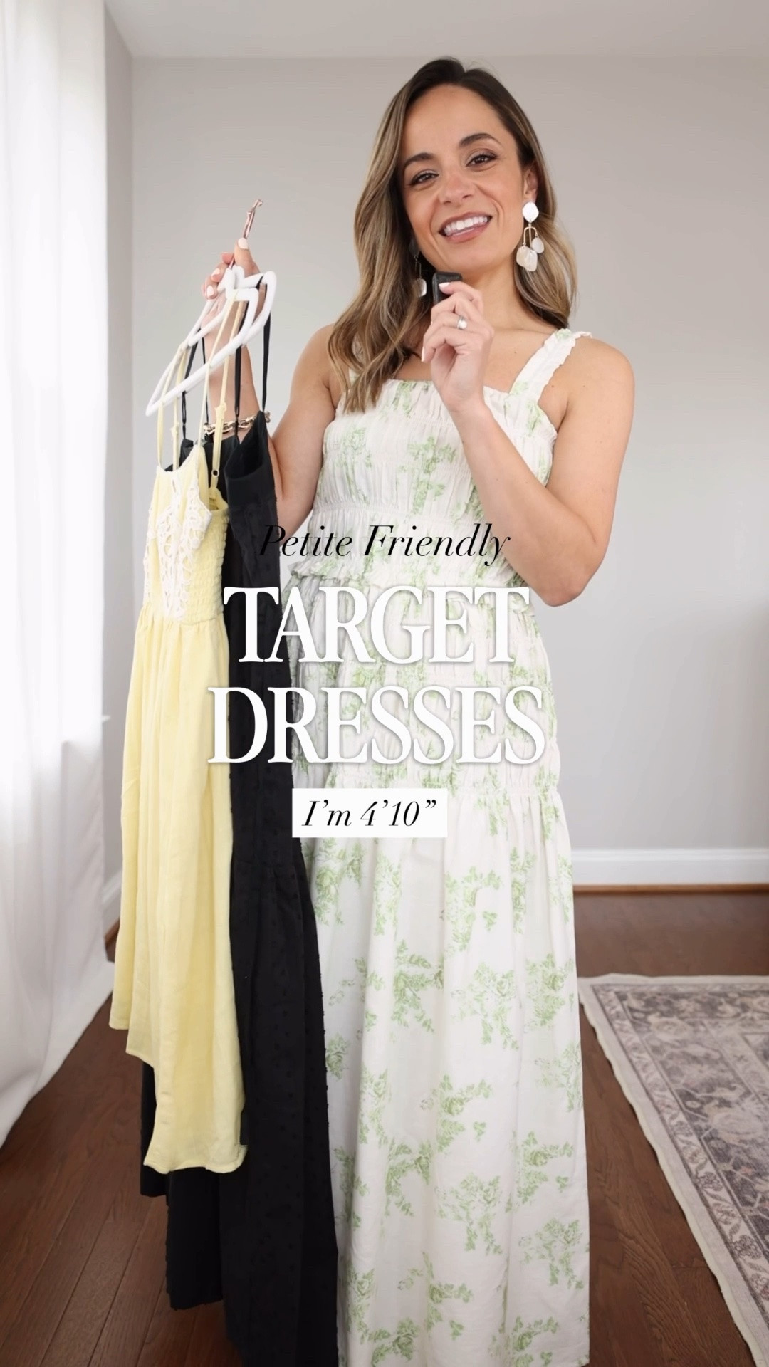 A few budget friendly and petite friendly finds from Target! 

I’m wearing all three dresses in xs - I pinned the straps on the green and white dress

My measurements for reference: I’m 4’10” and 105lbs. My bust, waist, and hip measurement is 32”, 24”, and 36”.
