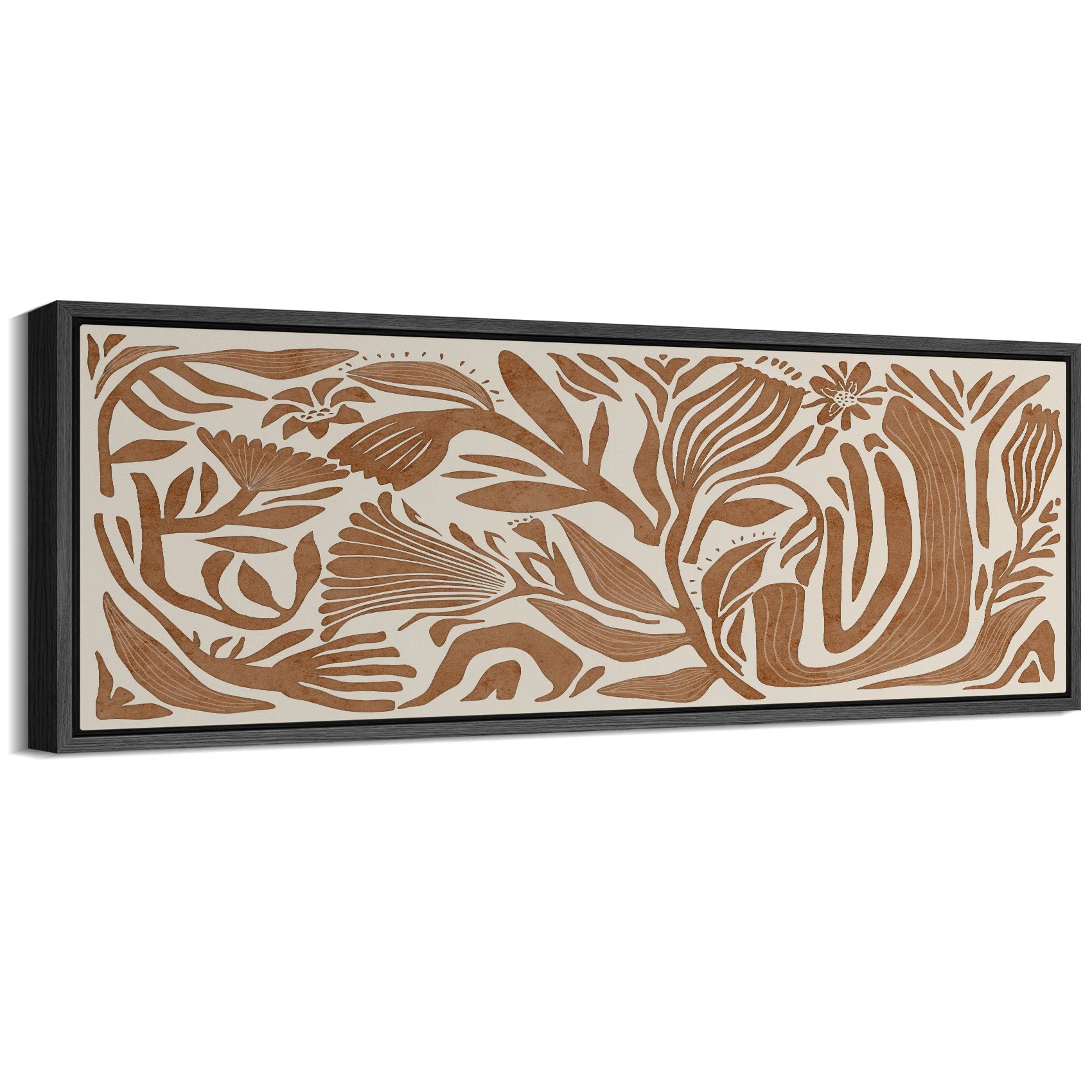 Modern Botanical Illustration in Earth Tones Modern Art | Wayfair North America