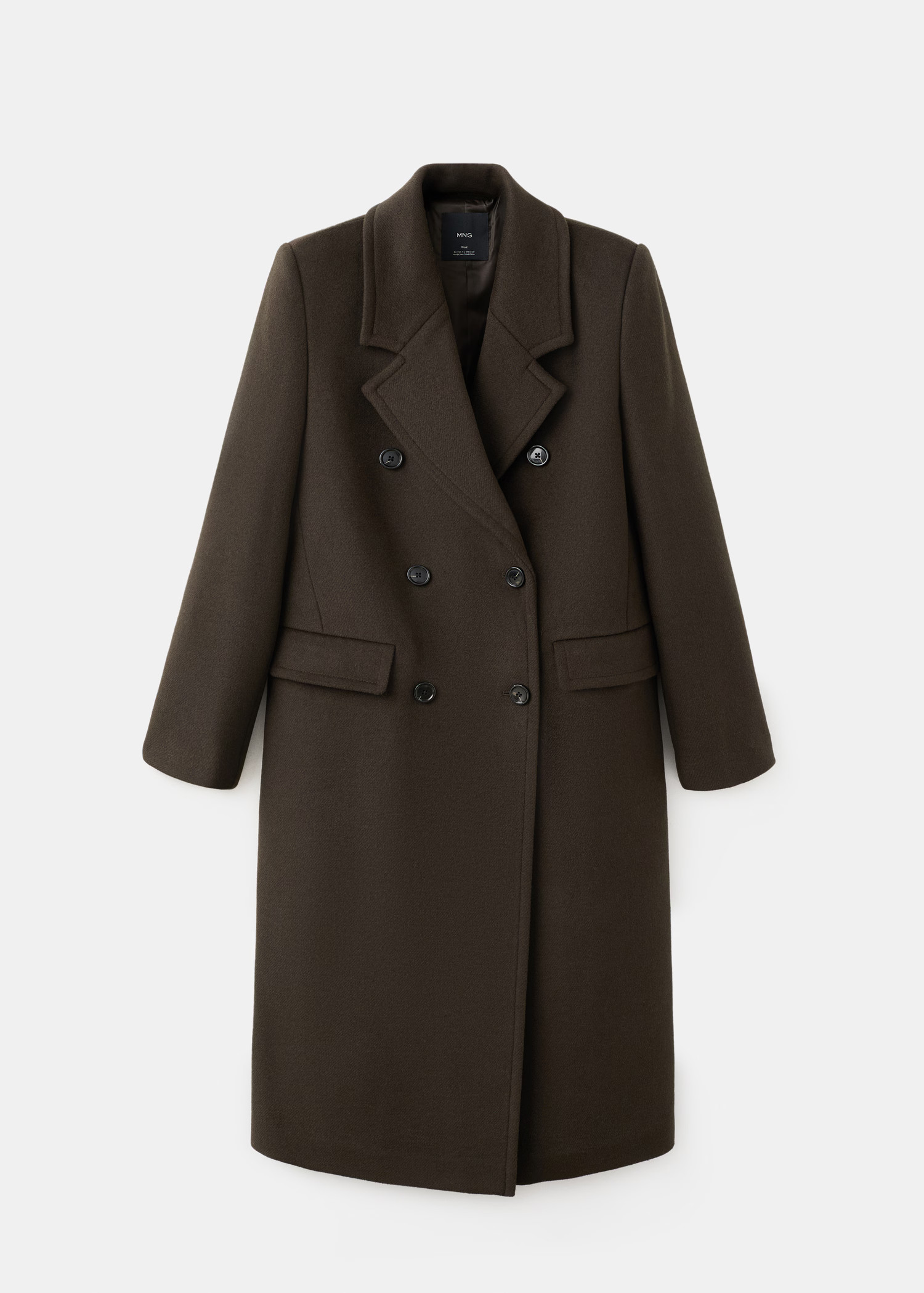 Double-breasted wool coat | MANGO (UK)