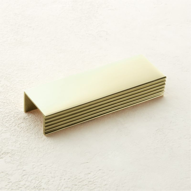 Cody Polished Brass Cabinet Pull + Reviews | CB2 | CB2