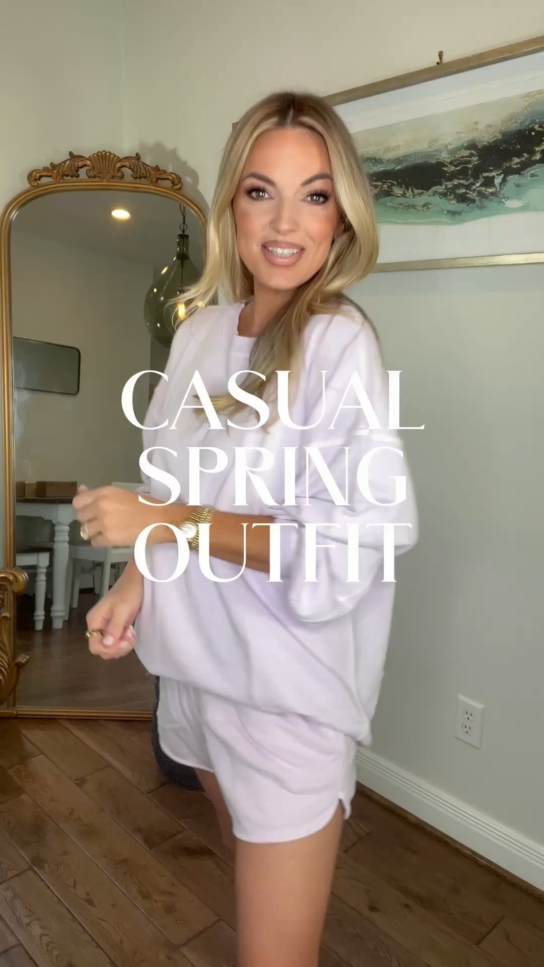Casual spring outfit with an easy matching set and neutral accessories. Comfortable for everyday errands, travel days, or a relaxed weekend look. Lightweight pieces that are perfect as the weather warms up.  

#LTKspringtrends #LTKSpringSale #LTKspring