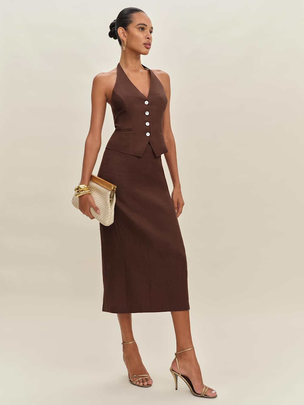 Hazen Linen Two Piece | Reformation (Global)