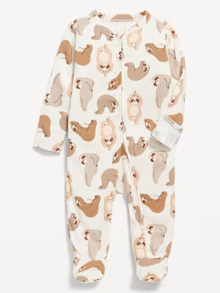 Unisex 2-Way-Zip Printed Sleep & Play Footed One-Piece for Baby | Old Navy (US)