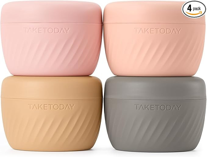 Amazon.com: TakeToday Travel Containers for Toiletries, Leak-Proof, TSA Approved, Refillable Sili... | Amazon (US)