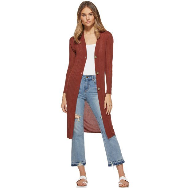 Scoop Women’s Long Cardigan Knit Sweater | Walmart (US)