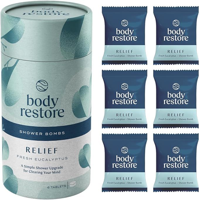 Body Restore Shower Steamers Aromatherapy 6 Packs - Christmas Gifts Stocking Stuffers, Relaxation... | Amazon (US)