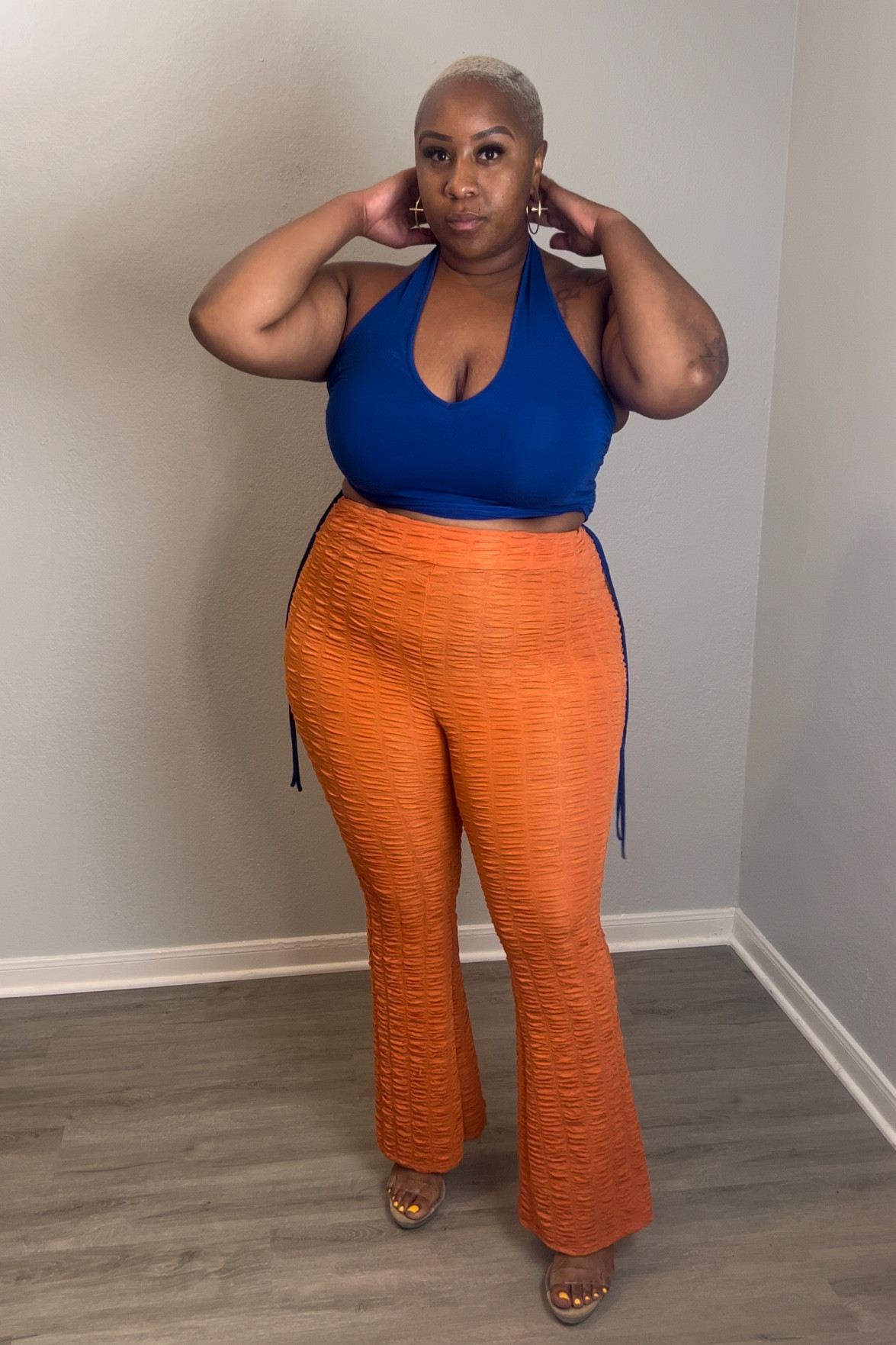 Perfect going out, outfit. Comfortable, trendy and sexy! Plus size color blocking is bold fashion. This outfit would also be great to wear to concerts and attend festivals. 

#LTKFind #LTKcurves #LTKFestival