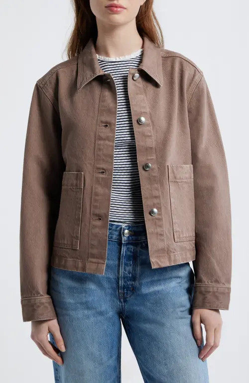 Madewell Denim Chore Jacket in Light Umber at Nordstrom, Size Large | Nordstrom