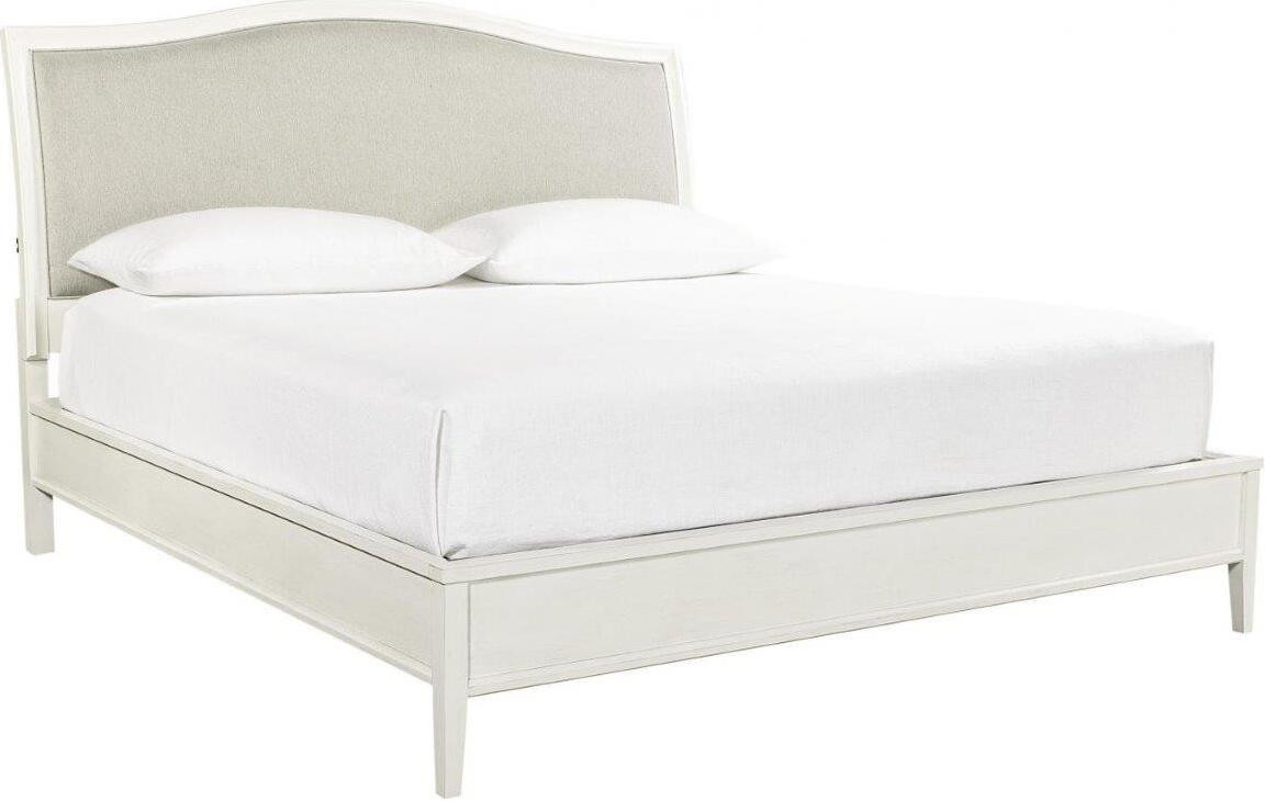 Charlotte Twin Upholstered Bed In White | 1stopbedrooms