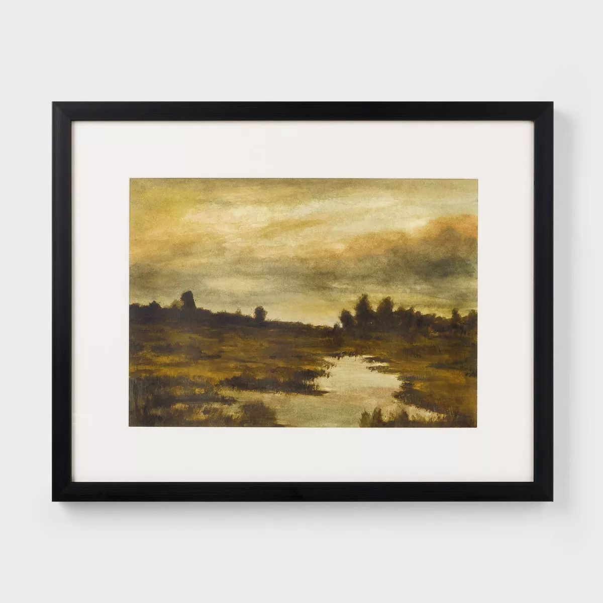 20"x16" Marshland at Dusk Framed Wall Art - Threshold™ designed with Studio McGee | Target