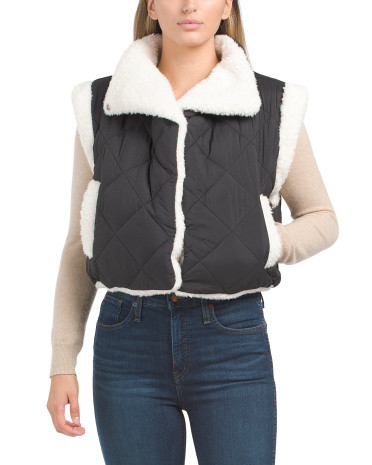 Faux Fur Reversible Vest | TJ Maxx
