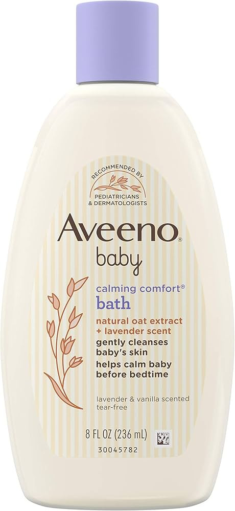 Aveeno Baby Calming Comfort Bath & Wash with Relaxing Lavender & Vanilla Scents & Natural Oat Ext... | Amazon (US)