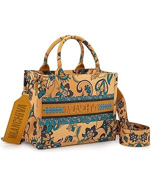Milan Chiva Tote Bag for Women Boho Crossbody Purse Floral Print Handbags | Amazon (US)