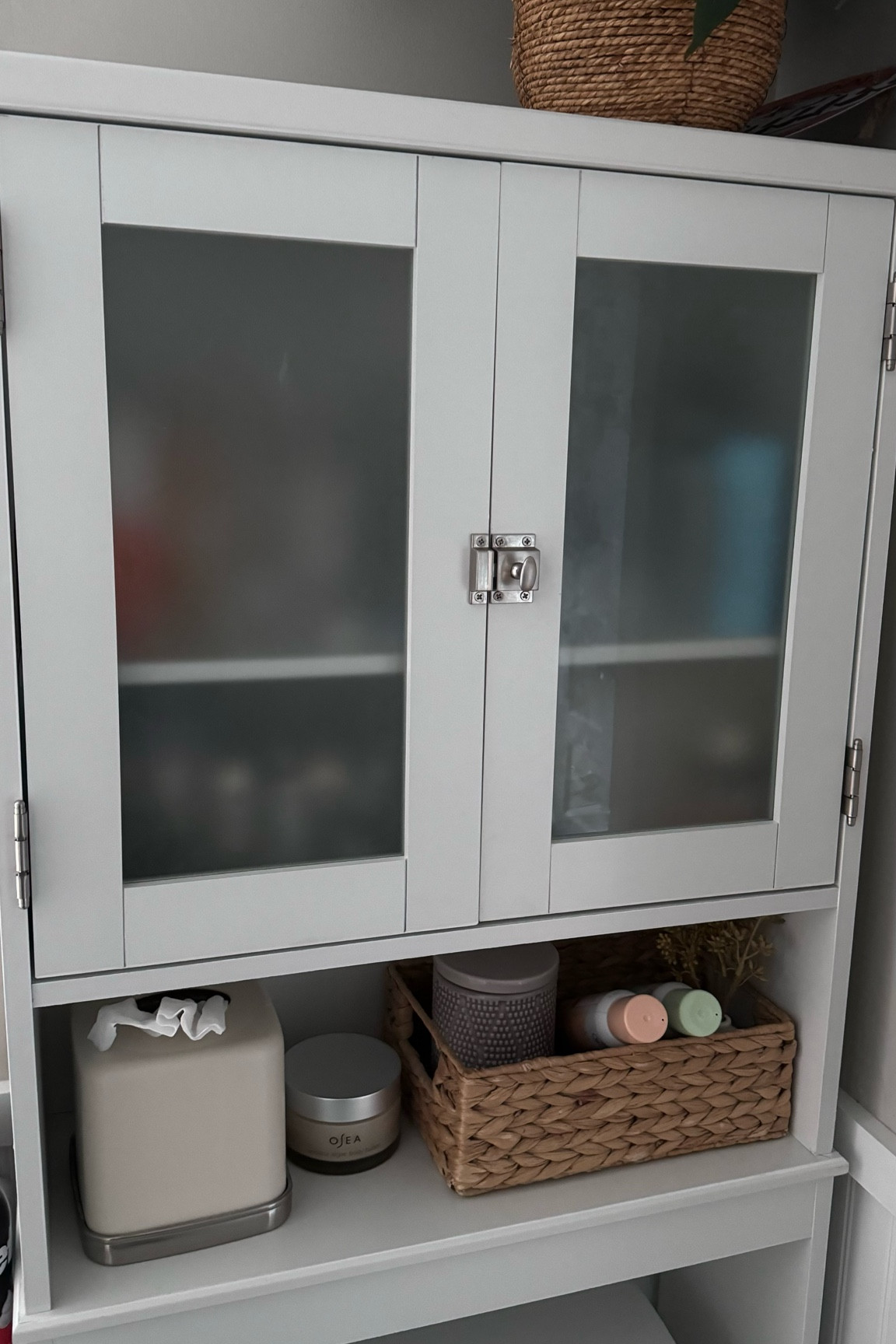 Toilet shelves for extra storage!