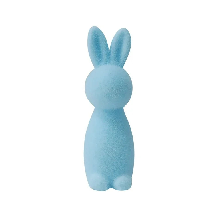 Fozruso Easter Flocked Bunny Desktop Decor, 7.48 Inch, Blue,Best Way Together To Celebrate | Walmart (US)