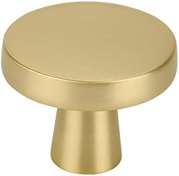OYX Gold Cabinet Knobs 6PACK Brushed Brass Cabinet Knobs Round Knobs Gold Drawer Knobs for Cabine... | Amazon (US)