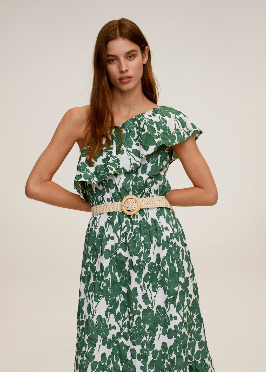 Frill cotton dress | MANGO (US)