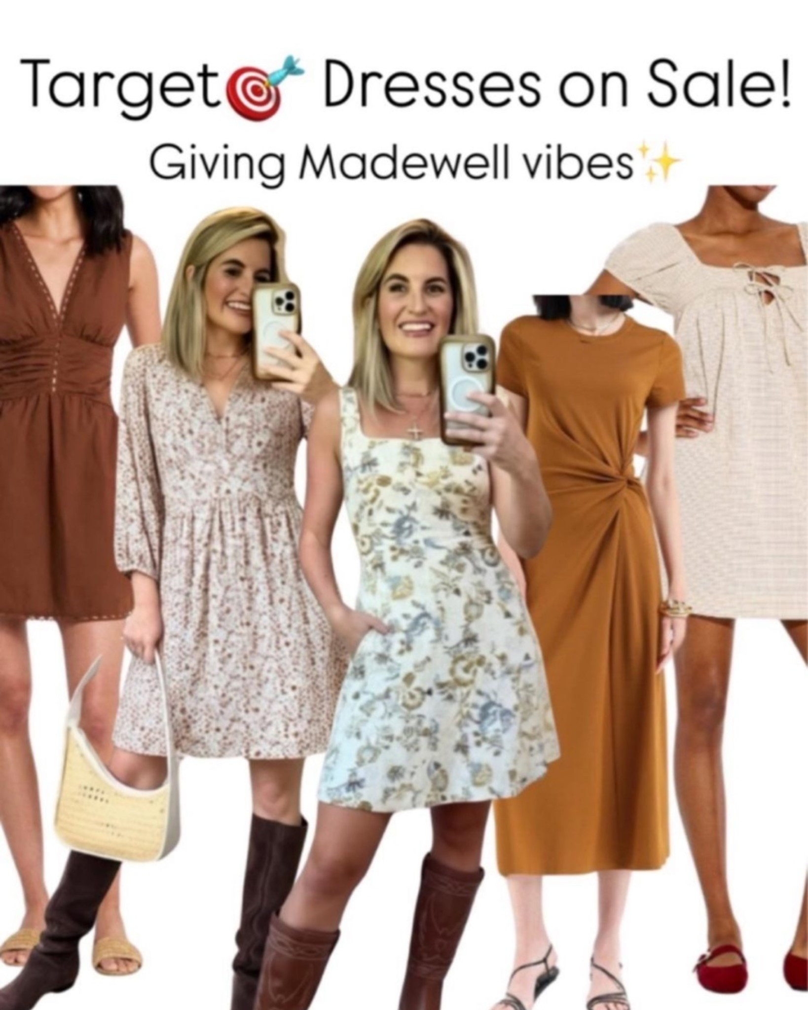 TARGET🎯 Deals you’ll Love!👌 obessed with these fall dresses, denim and tops!✨


✨SIZING✨Everything is petite friendly I’m 5’2” 125lbs wearing small top/dress and small/4 bottoms 
.

#targetpartner Target outfit, Walmart jeans, fall dress, fall clothes, found it on Amazon, spring dress, Tuckernuck, spring shoes, target shoes, Walmart shoes, sandals, shoes, SPANX, Walmart finds, Walmart set, 2 piece set, Walmart sale, Skincare, anti aging skin care, pdrn, red light therapy,  jeans,, 

Follow my LTK @nikkiferrara on the @shop.LTK app to view this post and get my exclusive app-only content!

#LTKSaleAlert #LTKPetite #LTKHome