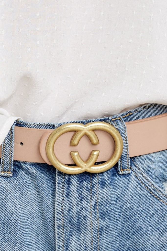 Double Dare You Nude Belt | Red Dress 