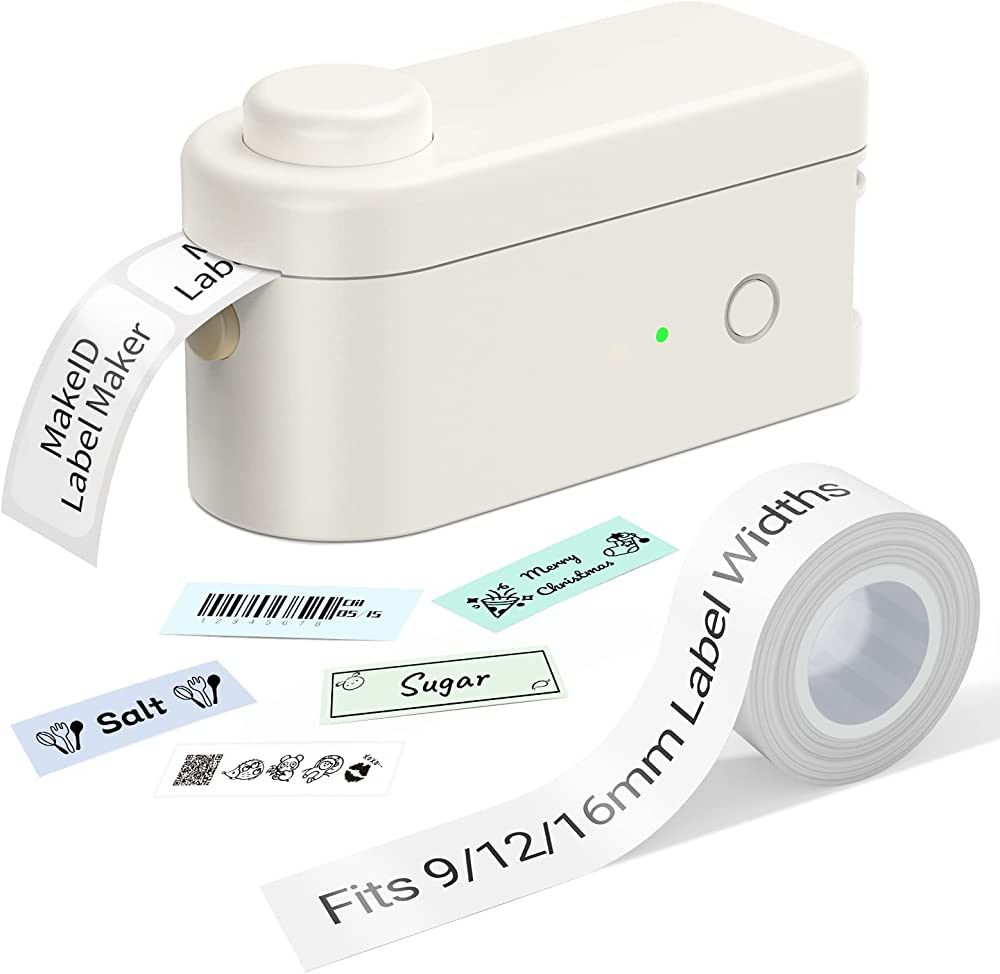 Makeid Label Maker Machine with Tape - Portable & Rechargeable Label Makers with Built-in Cutter ... | Amazon (US)