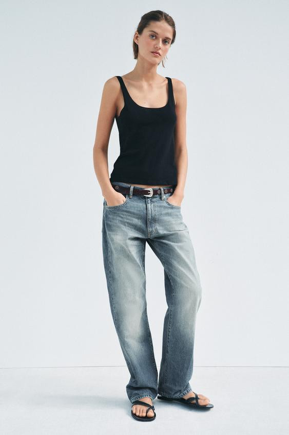 ZW COLLECTION BAGGY LOW-RISE JEANS | Zara US