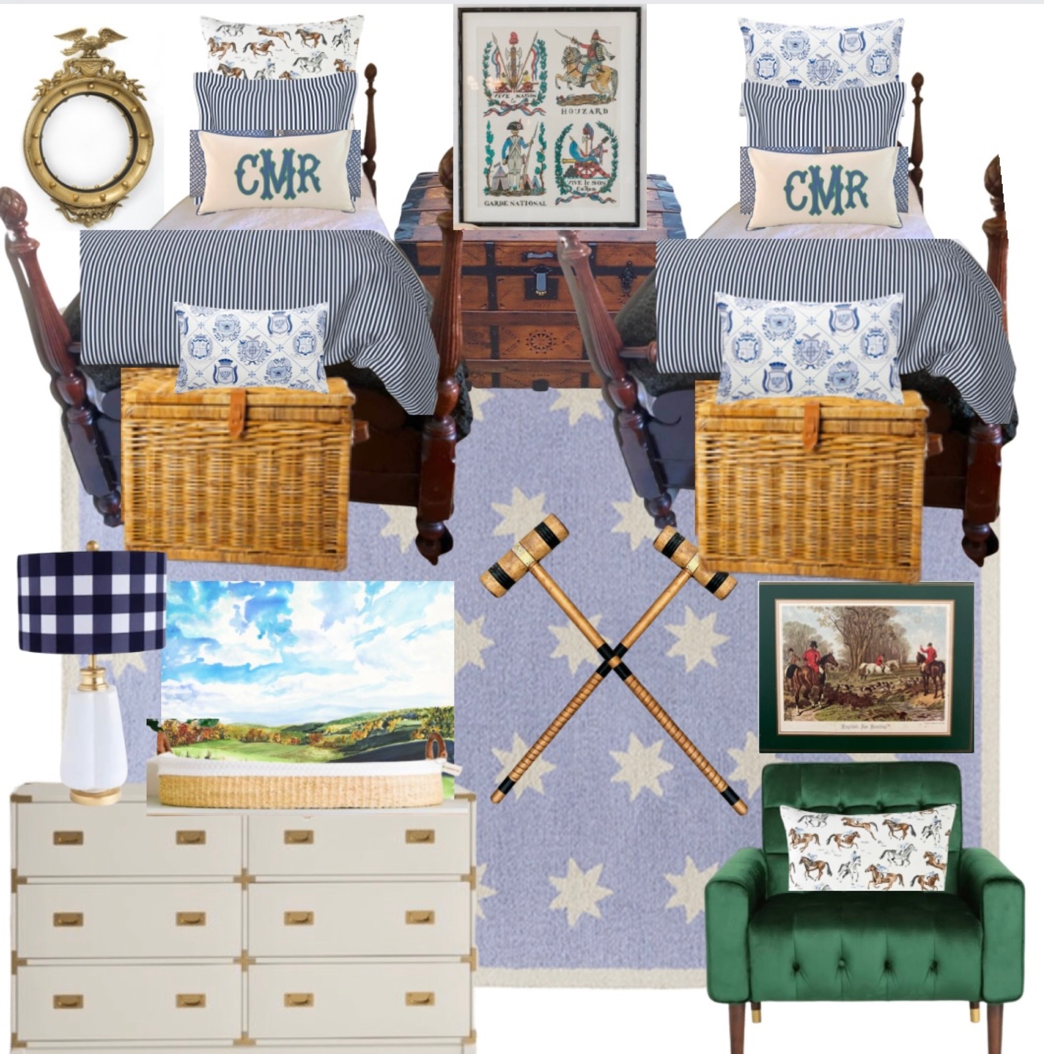 Toddler boys room // bedroom // Caitlin Wilson // campaign dresser // green velvet chair // fox hunt 

#LTKkids #LTKfamily #LTKhome