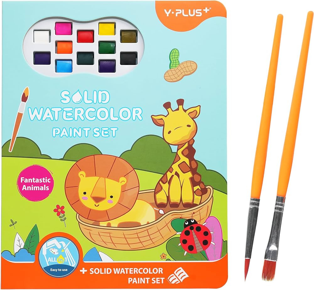 Watercolor Paint Set, All in one Painting Books for Toddlers, Mess Free Coloring Books for Kids, ... | Amazon (US)