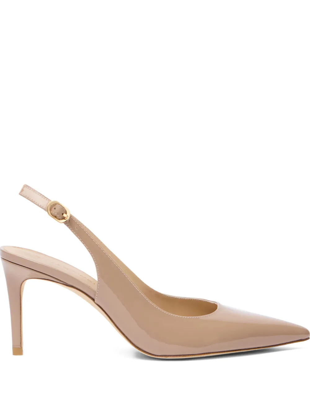 Stuart Weitzman 75mm Stuart Power Pointed sling-back Pumps | Neutrals | FARFETCH UK | Farfetch Global