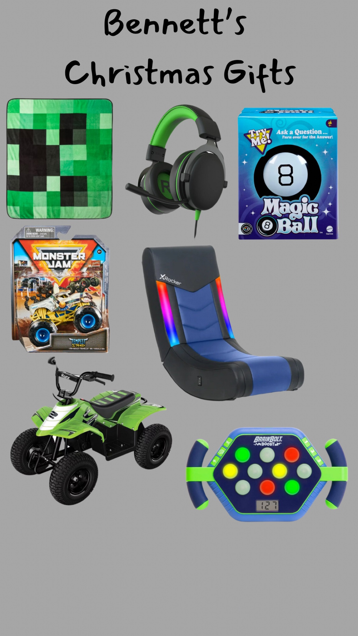 Bennett’s Christmas Gifts (Age 7)

#LTKGiftGuide #LTKKids #LTKHoliday