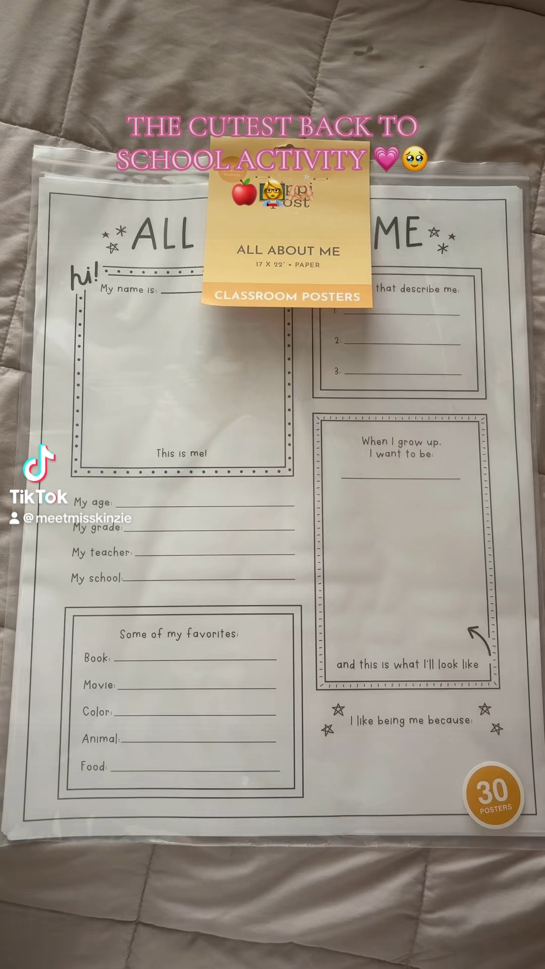 The cutest back to school activity 👩‍🏫✨🥹🫶🏼💗🍎

#LTKxNSale #LTKSeasonal #LTKFindsUnder50