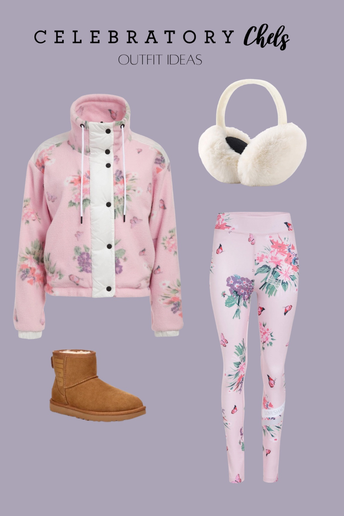 Earmuffs
Ugg boots
Coat
Leggings
Jacket 
Winter wear


#LTKstyletip #LTKshoecrush #LTKSeasonal