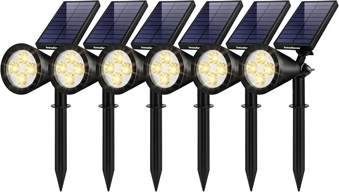 InnoGear 6 Solar Lights Outdoor Spot Garden Yard Landscape Flag, Warm White | Amazon (US)