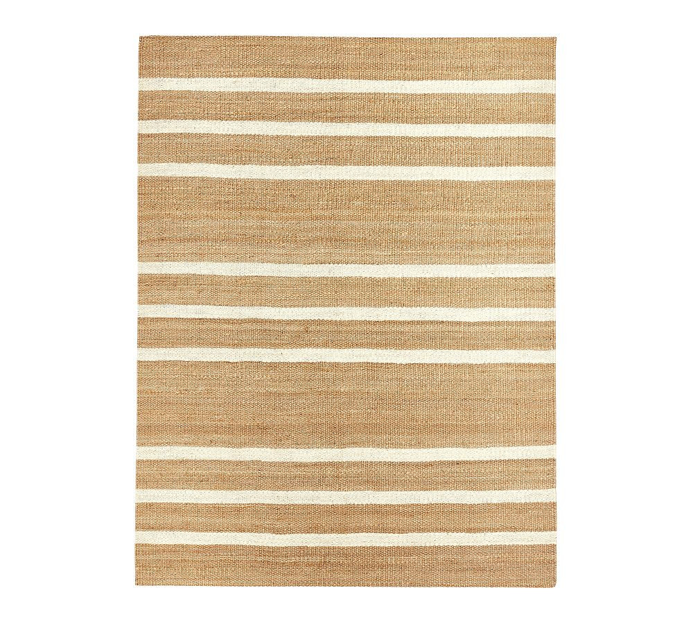Danton Striped Jute Rug | Pottery Barn (US)