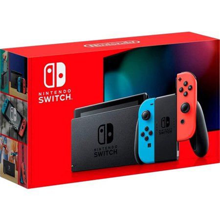 Nintendo Switch Console with Neon Blue & Red Joy-Con w/ AIEC Accessory Bundle | Walmart (US)