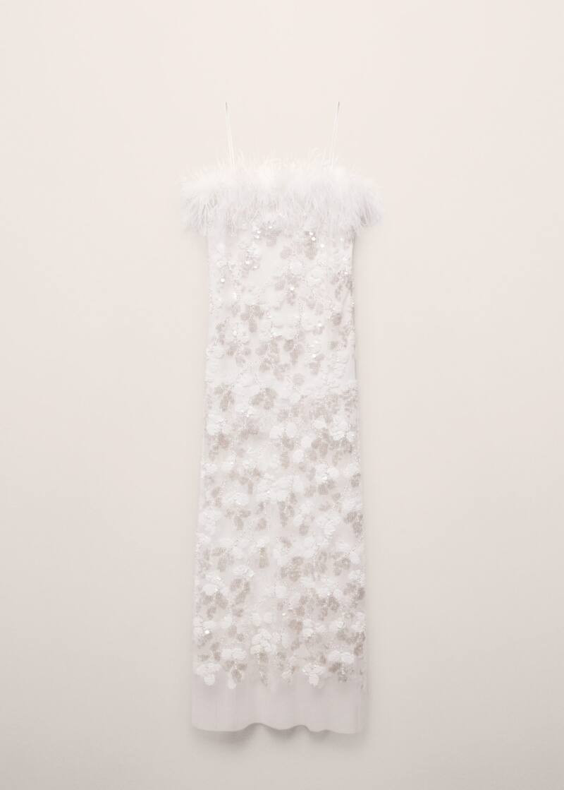 Sequin dress with fringe detail -  Women | Mango United Kingdom | MANGO (UK)