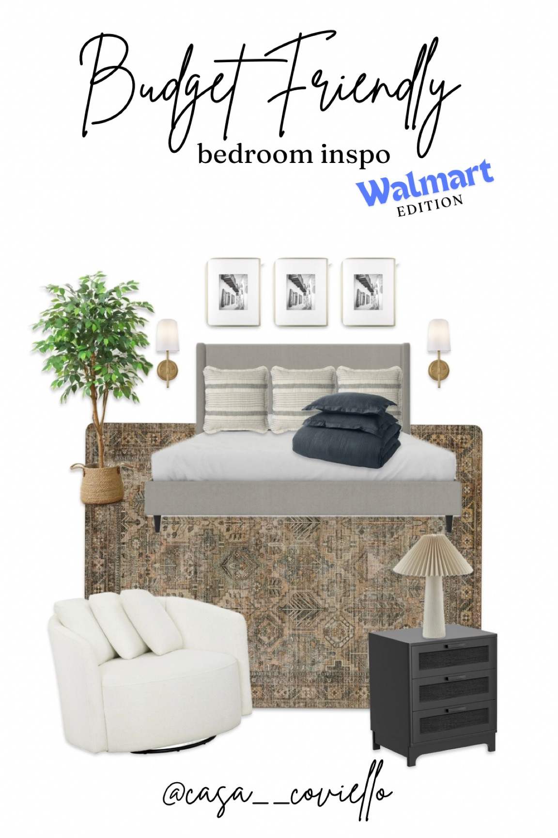 Budget friendly bedroom inspo from Walmart!! Still not over how much they’ve stepped up their home game 😎

#LTKFindsUnder100 #LTKHome