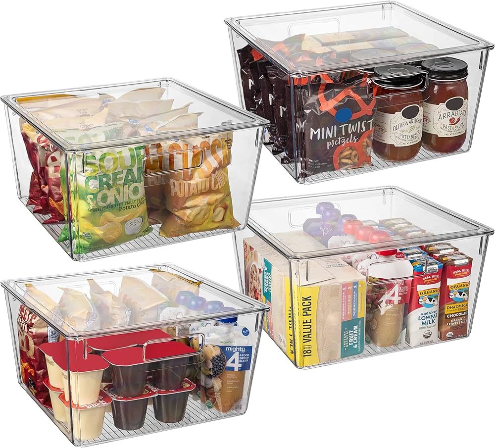 ClearSpace Plastic Storage Bins with Lids XL – Perfect Kitchen Organization or Pantry Storage ... | Amazon (US)