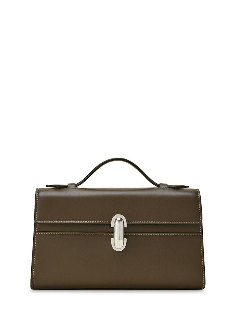 Symmetry smooth leather pochette | Luisaviaroma