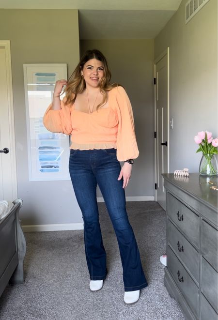 My express top is 40% off today! Jeans are spanx (code unfilteredlifexspanx for $ off) 

Perfect outfit for a country concert!

Midsize, Nashville, summer shirt

#LTKstyletip #LTKcurves #LTKsalealert