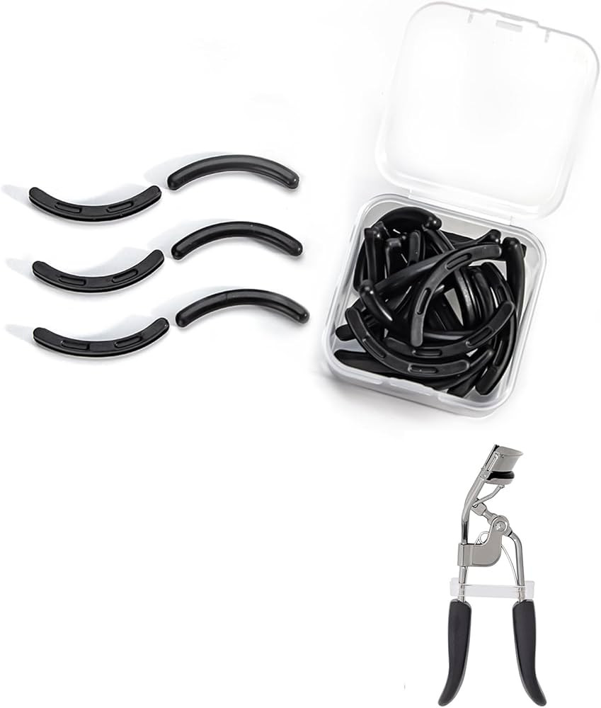 Eyelash Curler Refills Compatible with e.l.f.,Eyelash Curler Pads 24PCS,Silicone Lash Curler Refi... | Amazon (US)