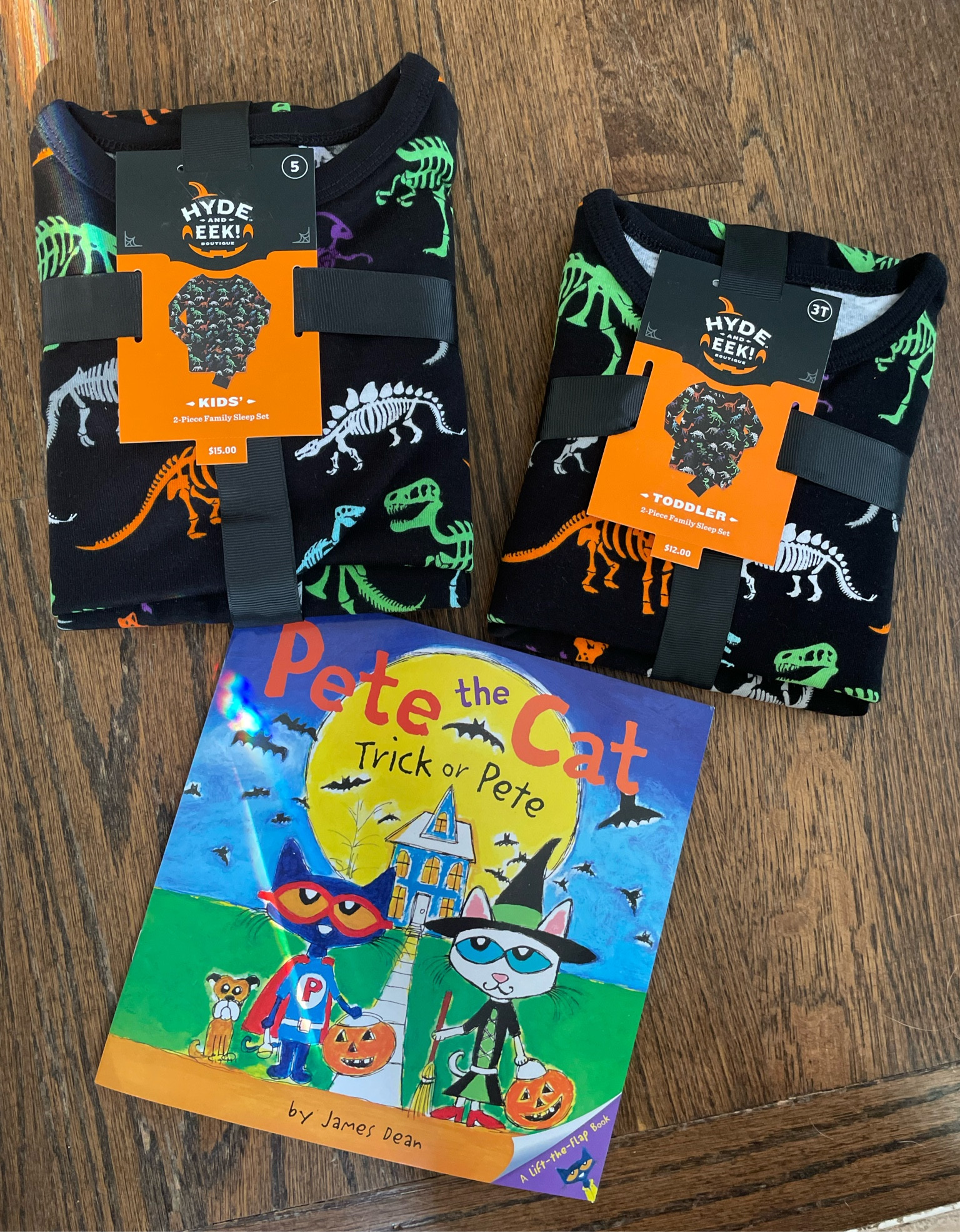 Matching Halloween dinosaur pajamas for the kiddos and a new Halloween themed Pete the Cat book. These should be a hit! Bring on October. 

#LTKkids #LTKHalloween #LTKfamily