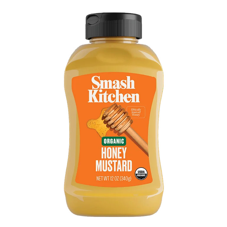 Smash Kitchen Organic Honey Mustard Sauce, 12 oz Bottle | Walmart (US)