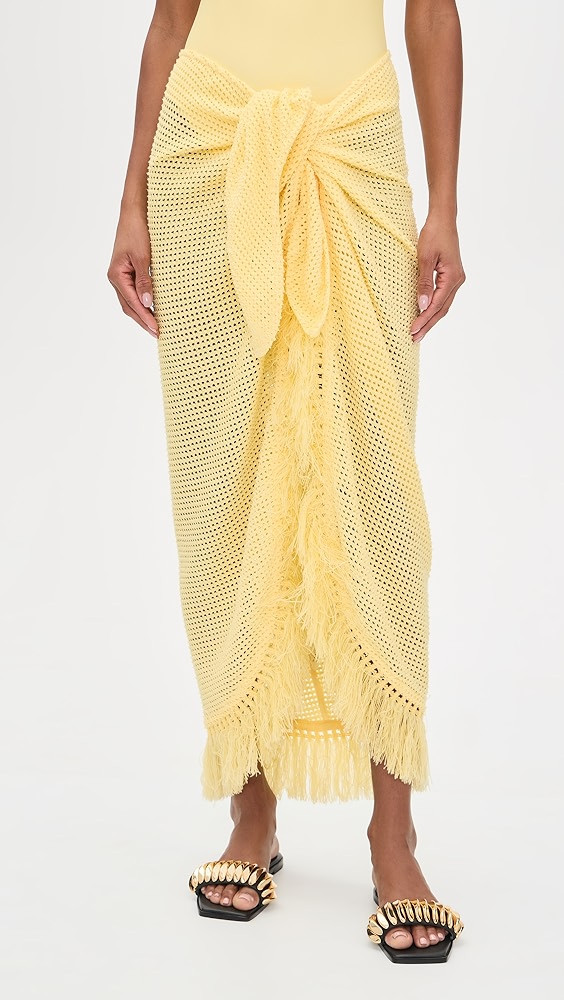 Katerina Knit Wrap Midi Skirt | Shopbop