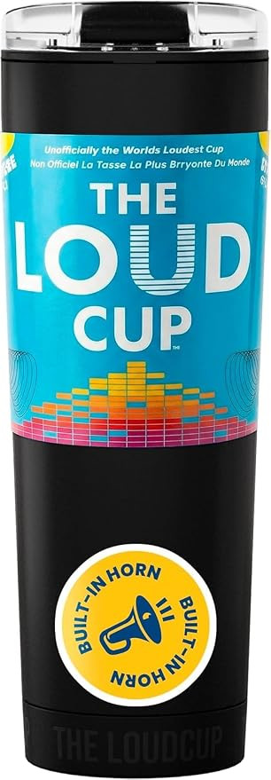 The LoudCup Blow Horn Tumbler, Cheer & Sip 2-in-1 Reusable Water Bottle with Built-In Horn for Sp... | Amazon (US)