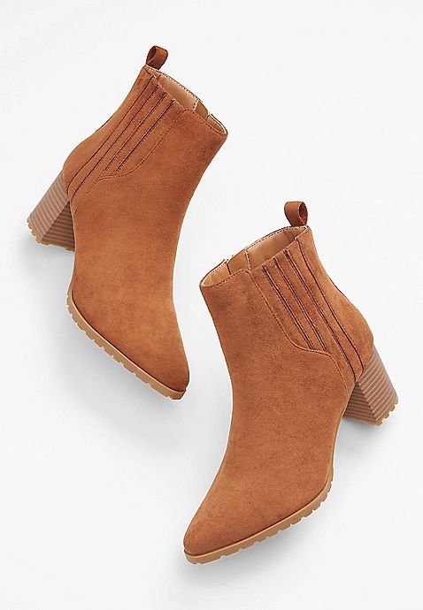 Alexa Brown Lug Ankle Boot | Maurices