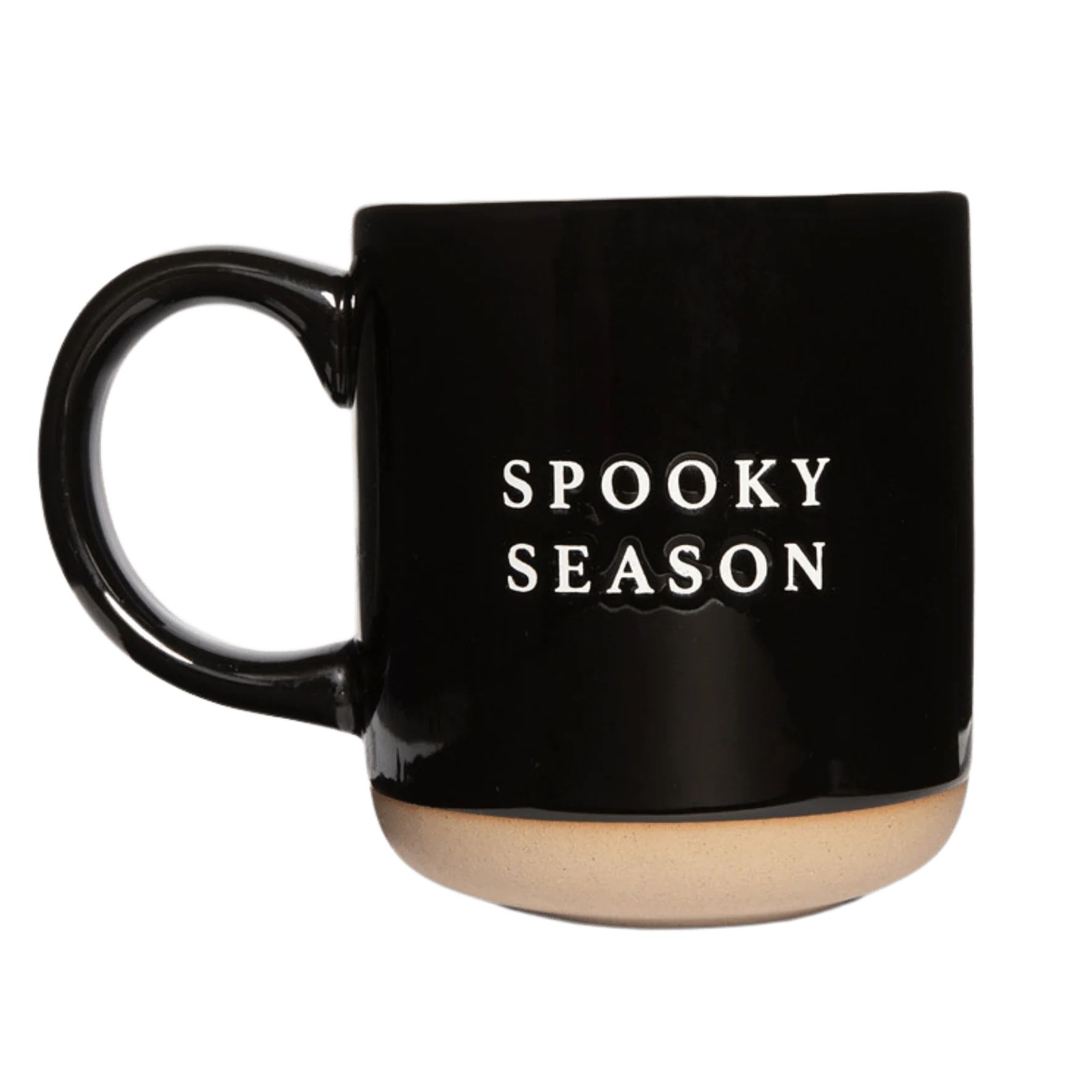 Spooky Season 14oz. Black Stoneware Coffee Mug | Sweet Water Decor, LLC