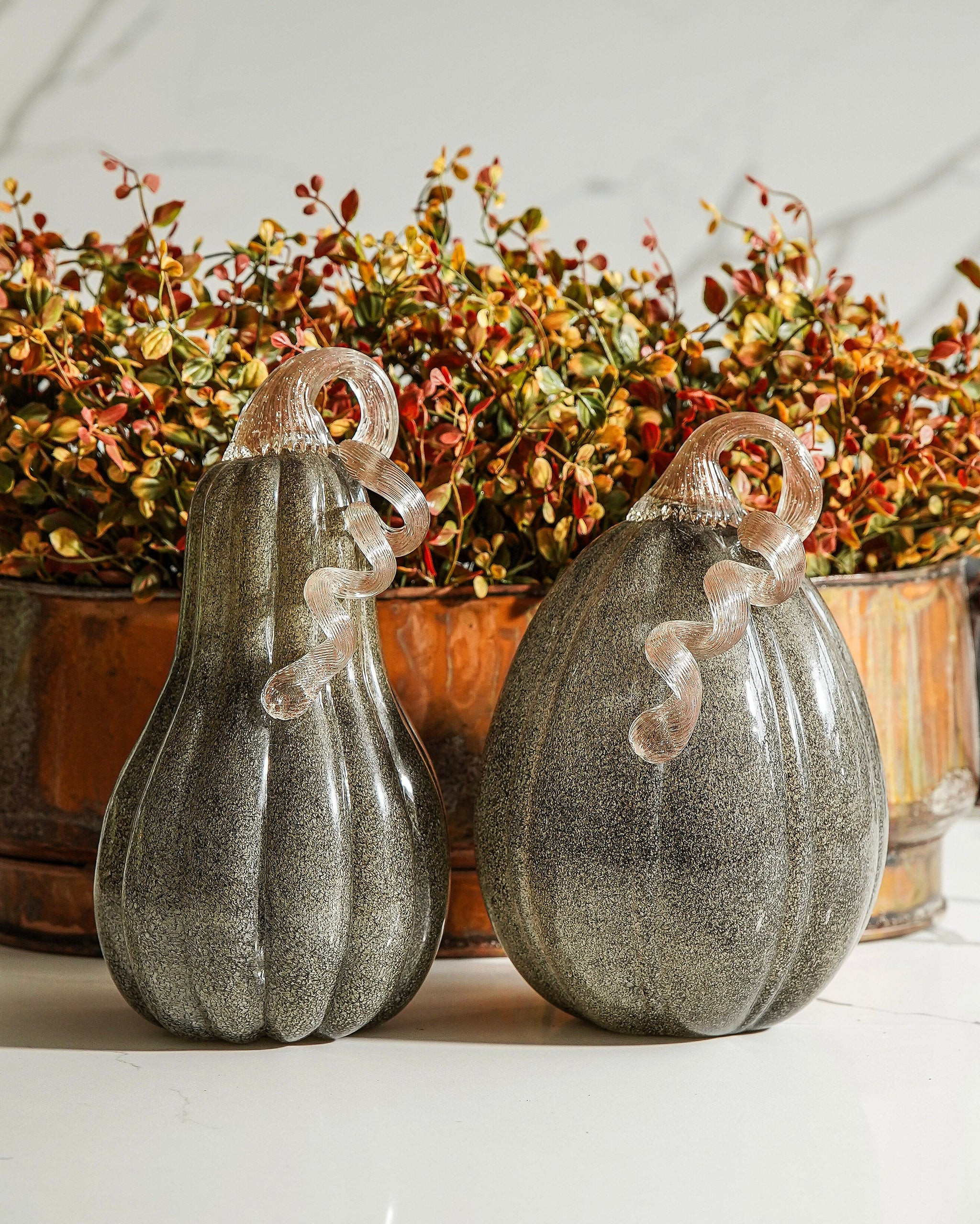 Hand-Blown Glass Pumpkin/Gourd | MJHome