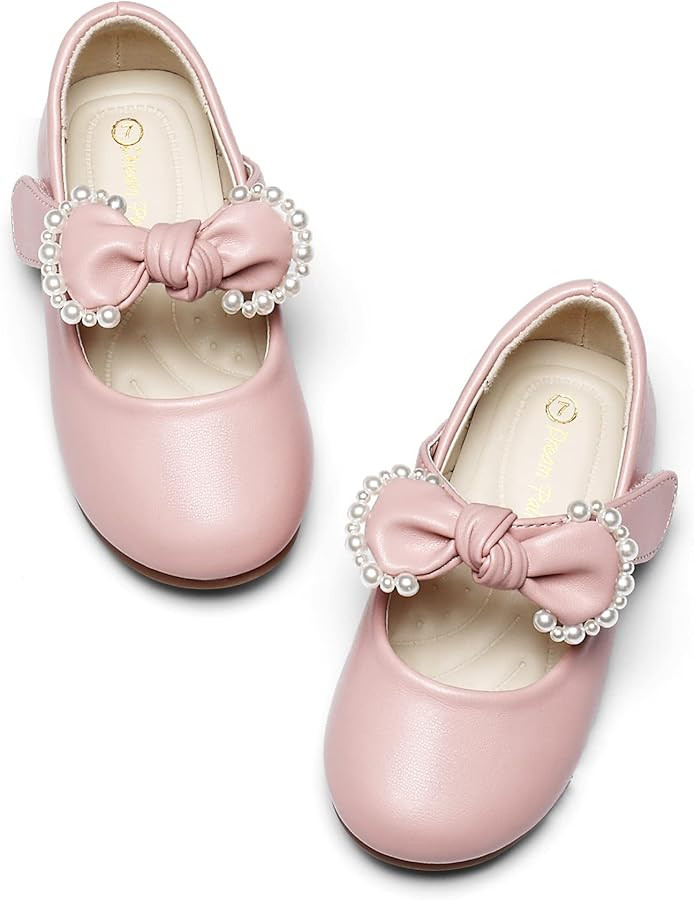 DREAM PAIRS Toddler Flower Girl Dress Shoes Little Girls Mary Janes Ballet Flats Ballerina Shoes ... | Amazon (US)