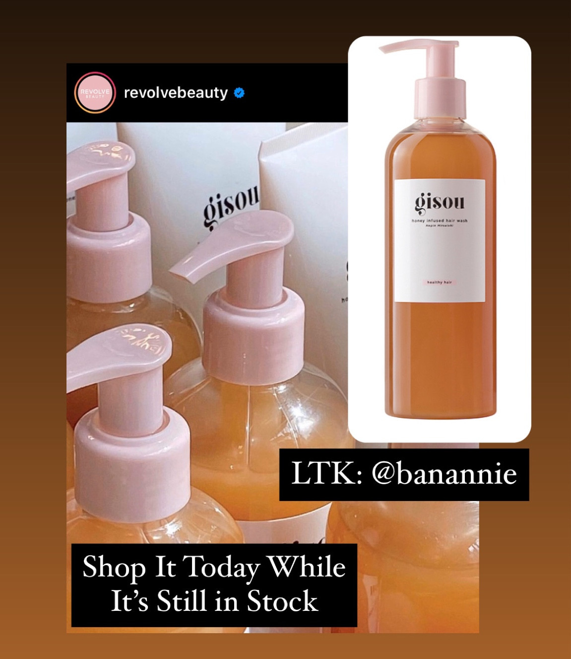 shop some of my favorite hair products! the Gisou shampoo and conditioner! Both are honey infused products! #TheBanannieDiaries 

#LTKfindsunder50 #LTKbeauty #LTKGiftGuide
